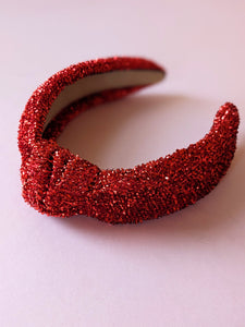 Red Tinsel Headband