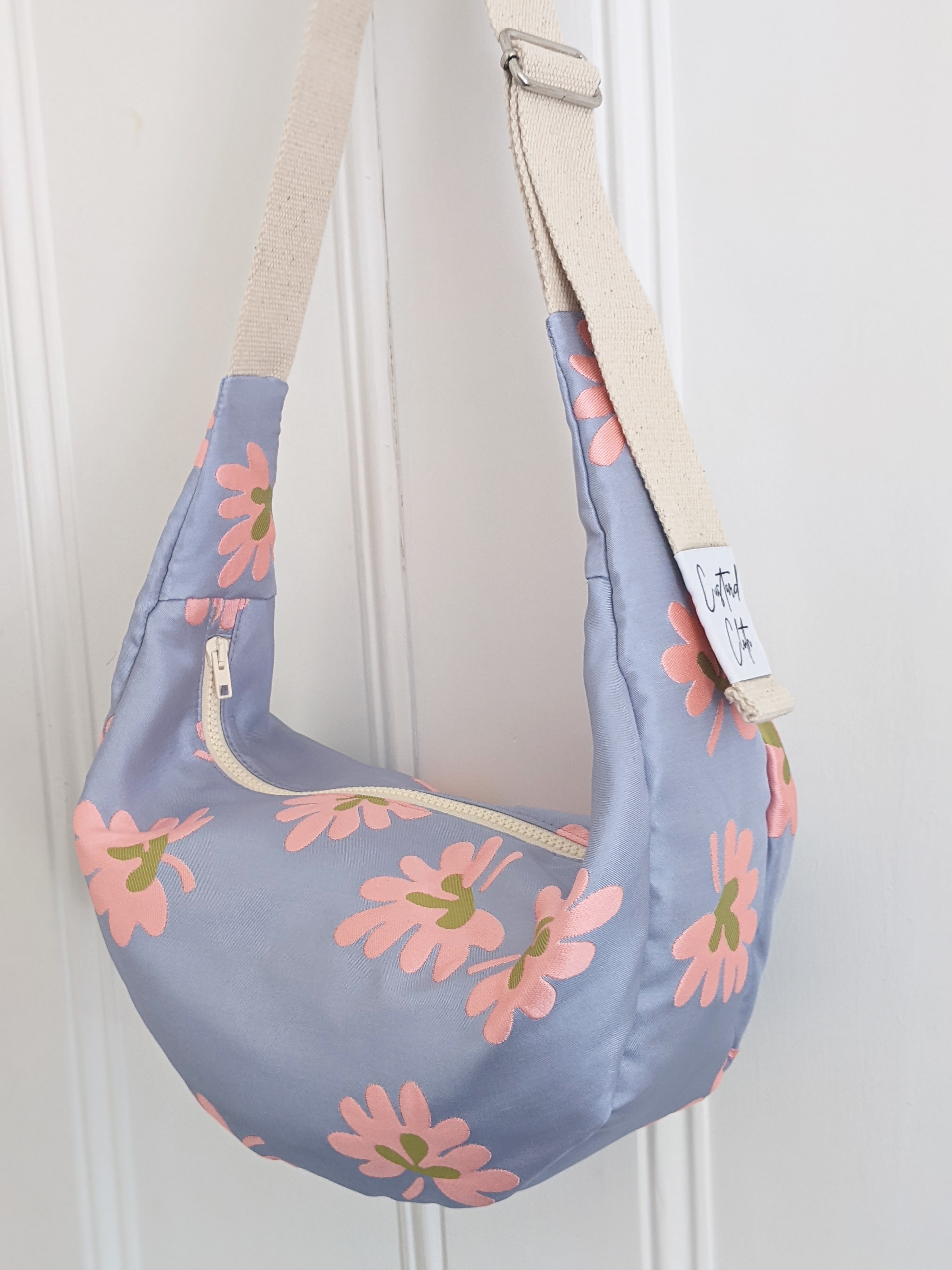 Floral Jacquard Sling Bag