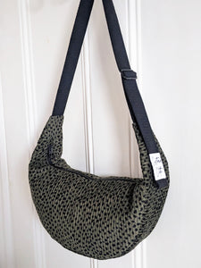 Green Animal Corduroy Sling Bag