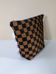 Checkerboard Zip Top Bag