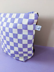 Checkerboard Zip Top Bag