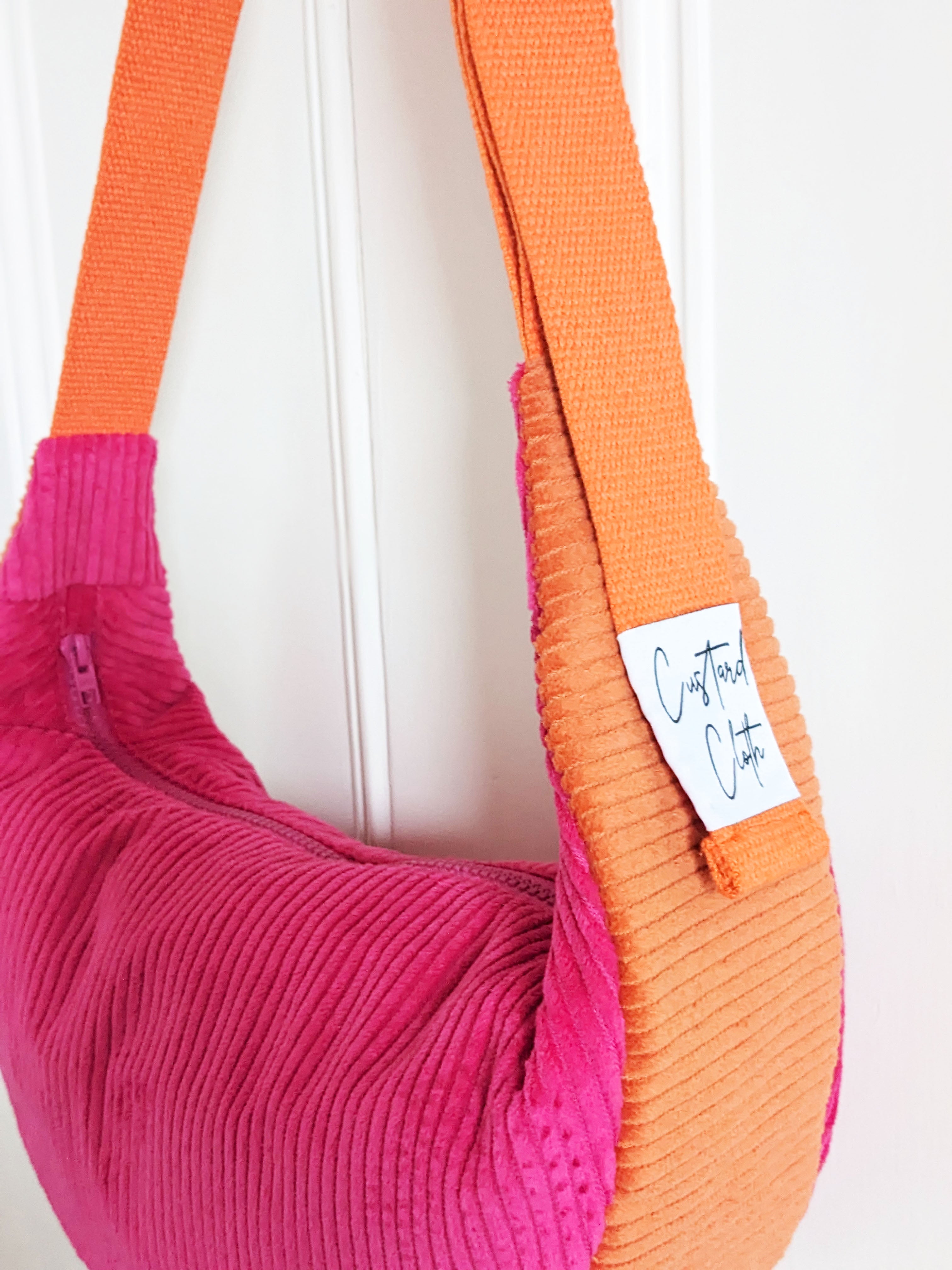 Orange & Pink Cord Sling Bag