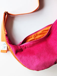 Orange & Pink Cord Sling Bag