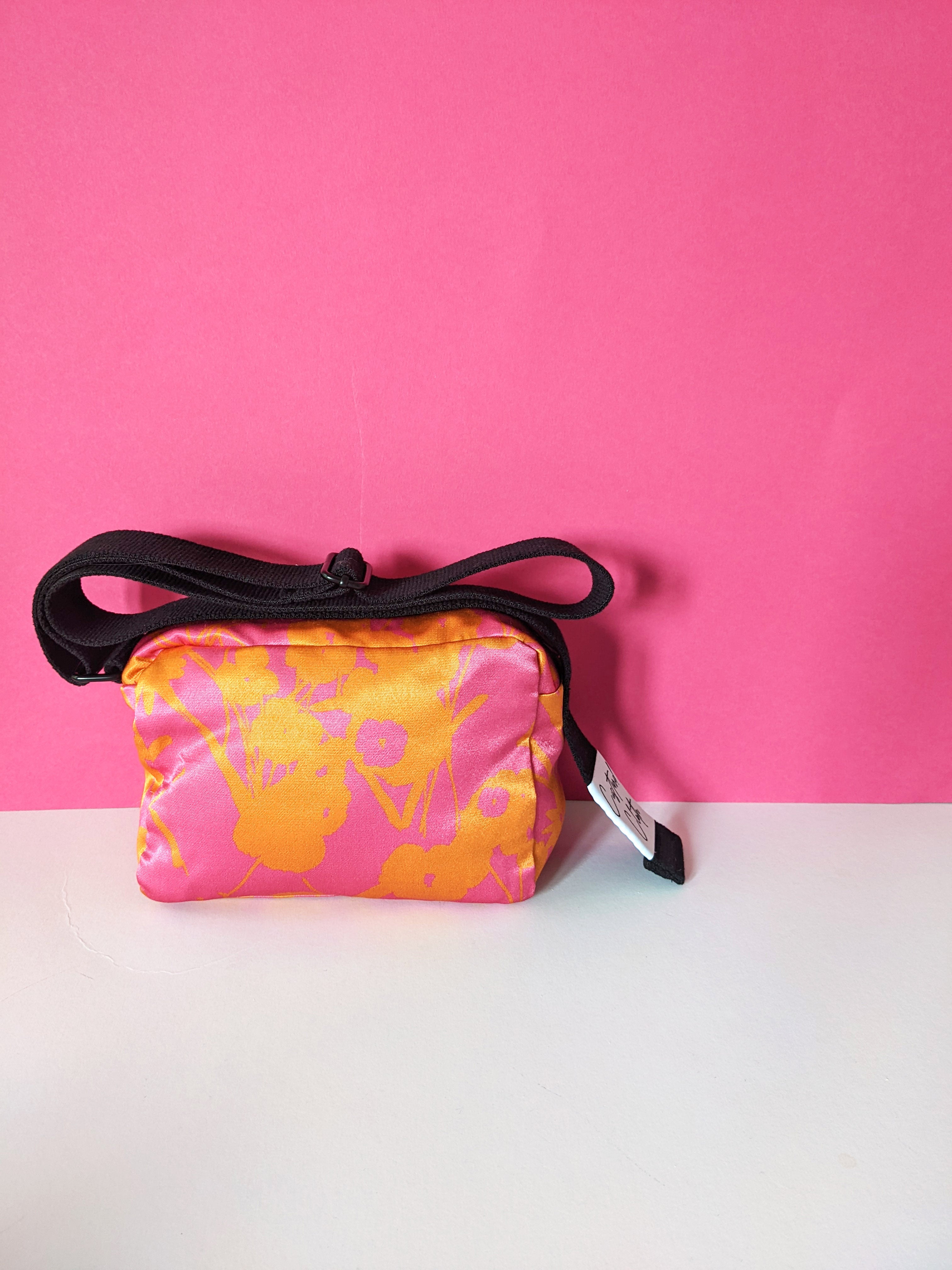 Pink & Orange Floral Cross Body Bag