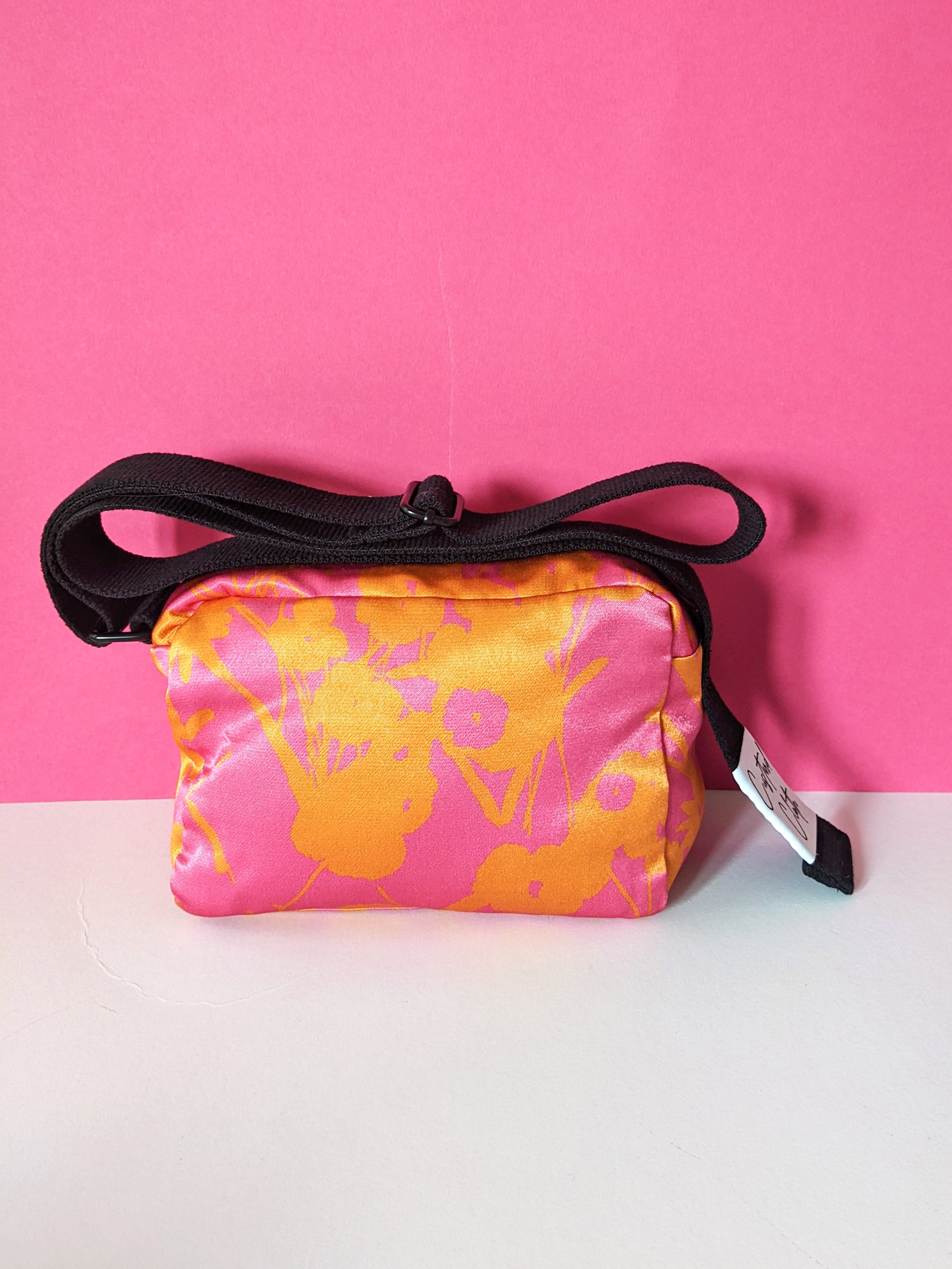 Pink & Orange Floral Cross Body Bag