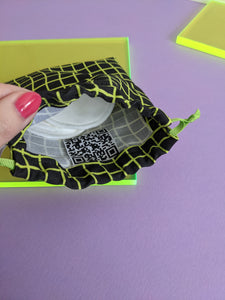 Glitch Pouch Bag with make-up removal pads